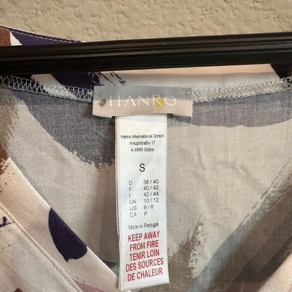 Hanro of Switzerland Sleep and Lounge Long Sleeve Lounge Shirt size small - Picture 4 of 5